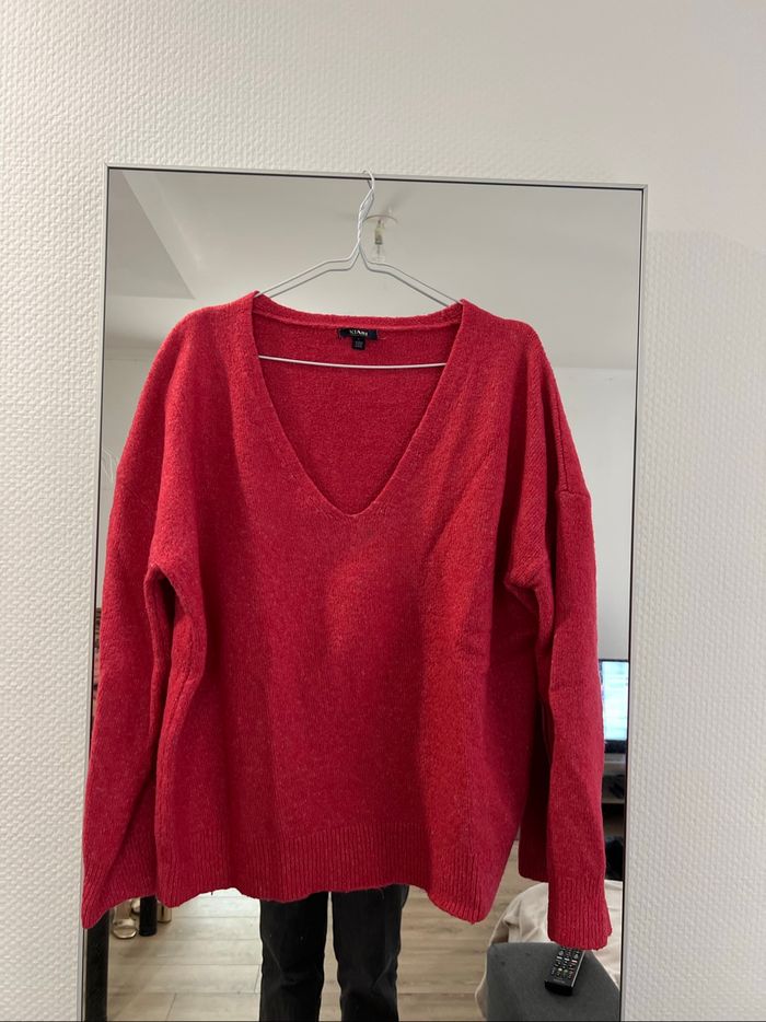 Pull col V rose, Kiabi L