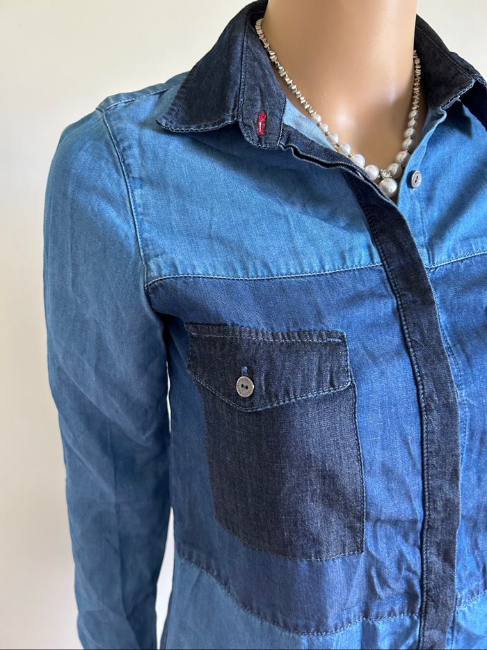 Chemise bleue à manches longues Salsa taille XS jamais portée - photo numéro 4