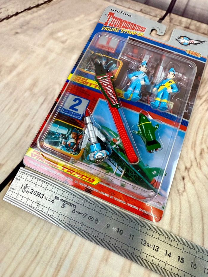 Collector Thunderbirds Unifive Scott Virgil Shinsha Figure Strap #1 #2 Vehicle Pilot 1999 - photo numéro 11