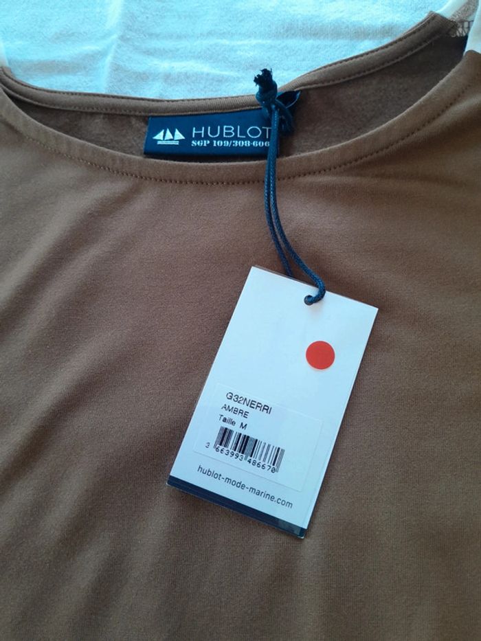 Tres beau Tee shirt manche longue Hublot modèle ambre - photo numéro 8