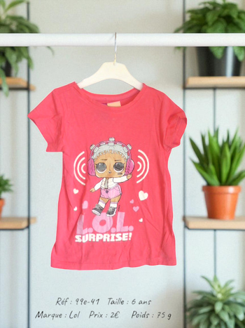 T-shirt 6 ans Lol (99e-41-mag)