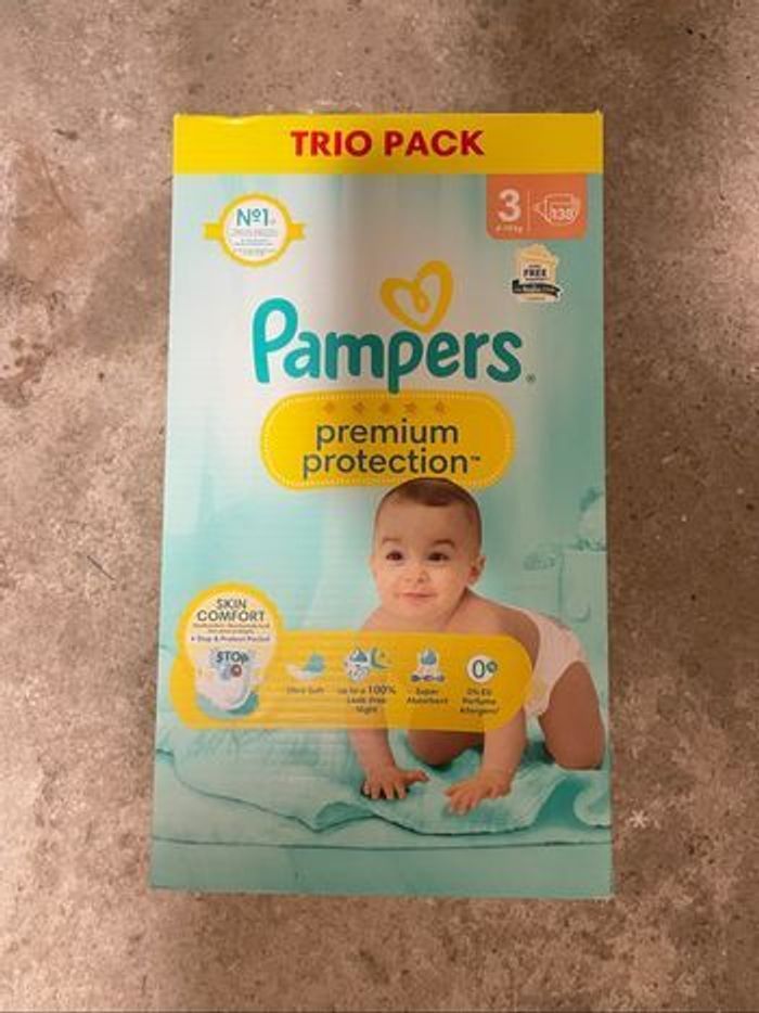 Pampers Premium - Trio Pack - Taille 3