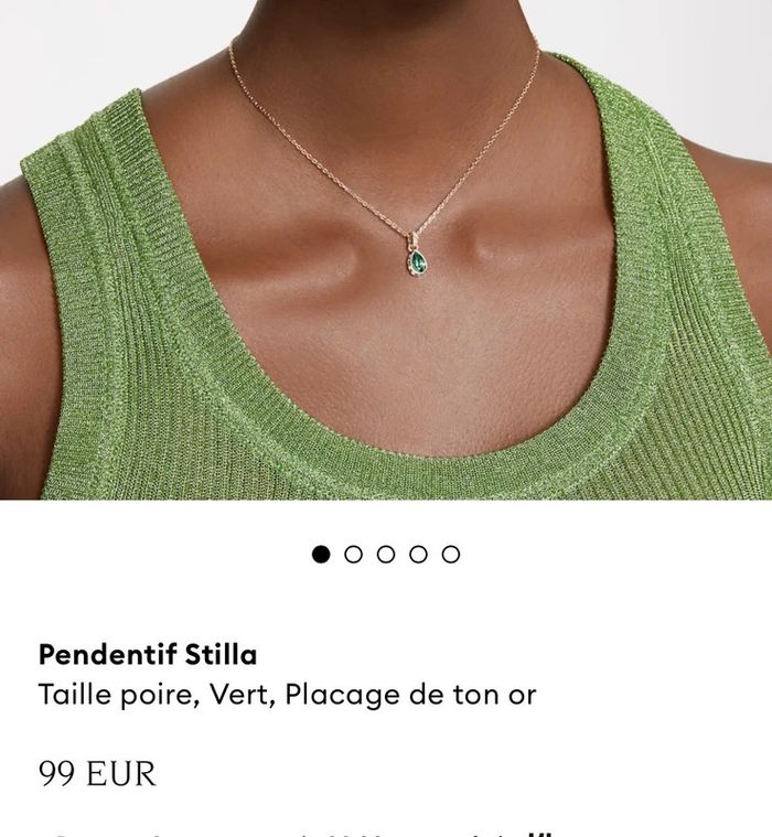 Chaîne or Swarovski - photo numéro 6