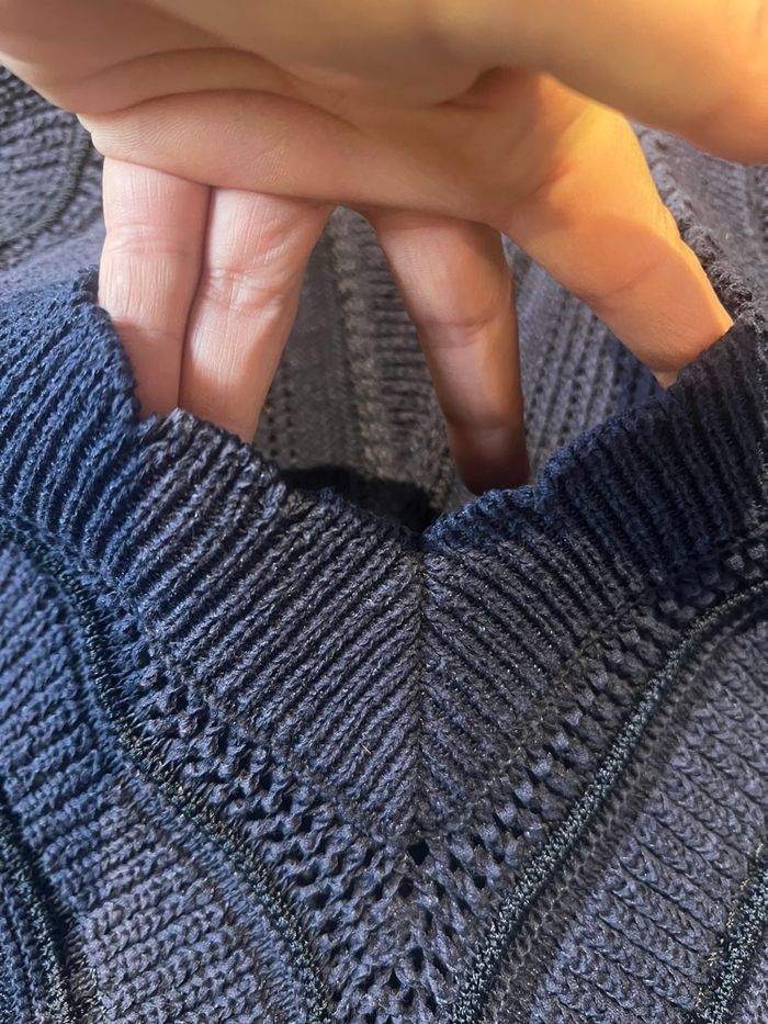 Pull Kookaï bleu marine, taille 38/M Maille épaisse - photo numéro 10