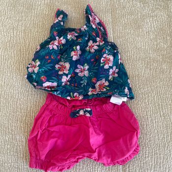 Ensemble bébé fille 9 mois  haut et short DPAM