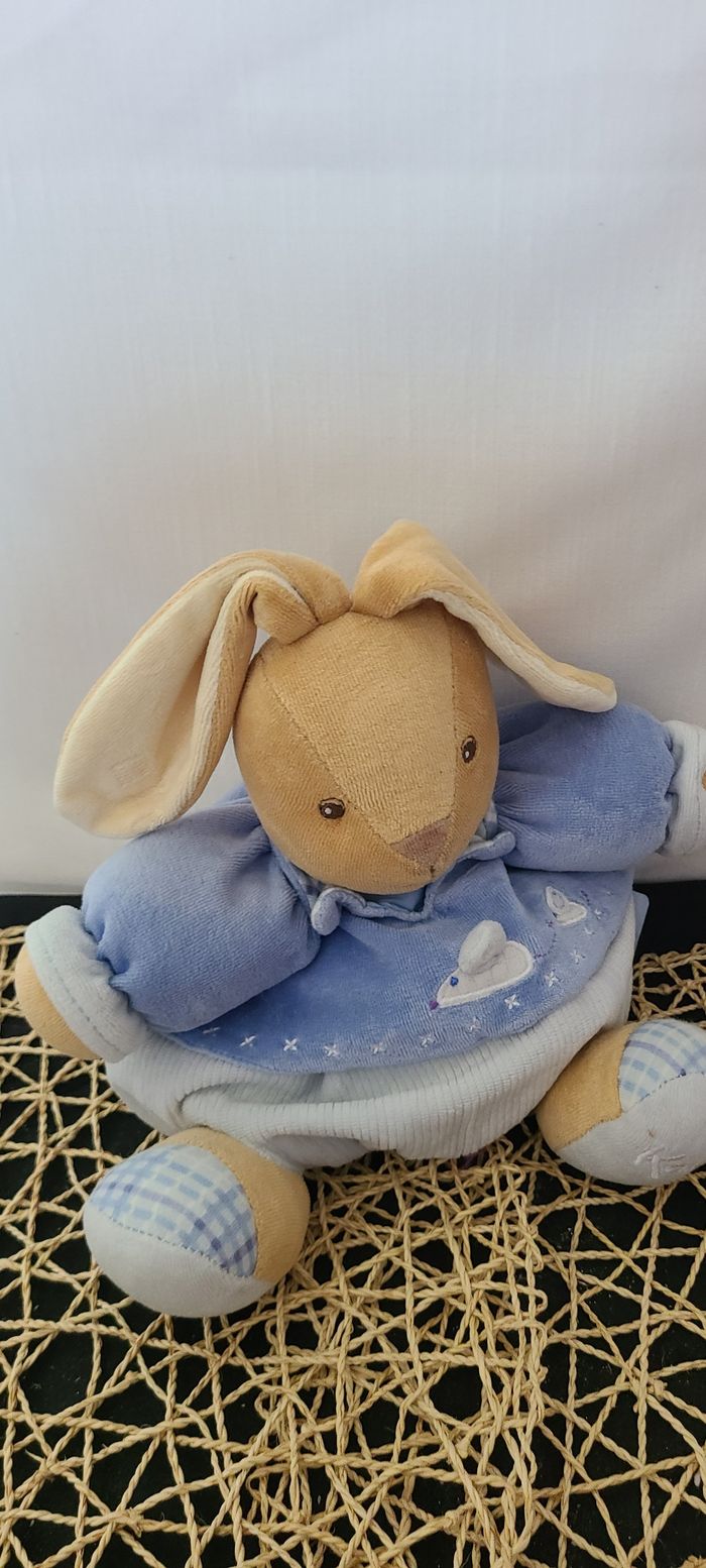 Kaloo Peluche Lapin Souricette Blue - photo numéro 3