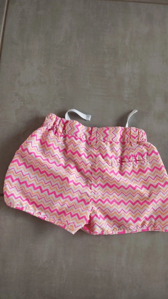 Short rose orange blanc fille 8/10 ans - photo numéro 6