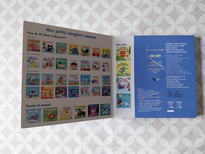 Livre sonore "Mes Chansons de France" Vol.1 – 6 puces audio – Bébé 1 an+ - photo numéro 9