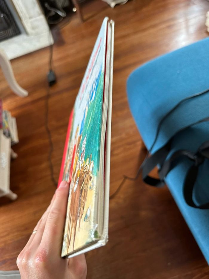 Livre album bd Pierre Probst collector relié rouge Caroline dans les Alpages montagne - photo numéro 4