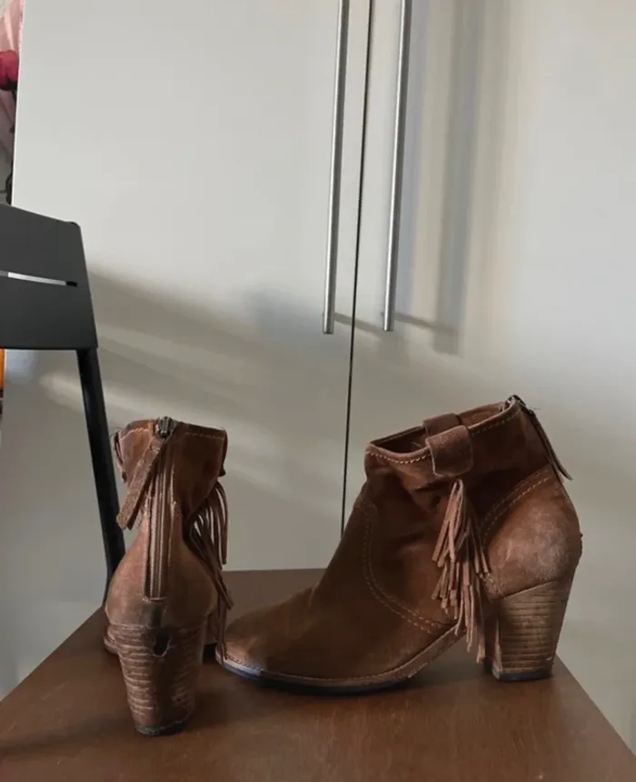 Bottines en cuir véritable Kennel & Schmenger marron - photo numéro 2