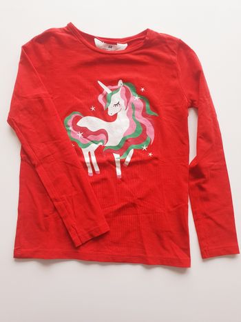Tee-shirt rouge H&M 8 ans