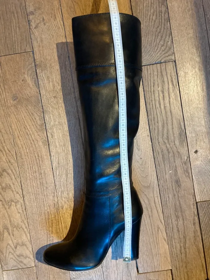 Bottes cuir noir T 38 Naf Naf - photo numéro 9