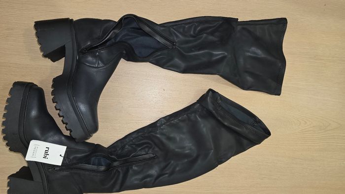 Cuissardes neuves avec étiquettes cuir végétal - photo numéro 2