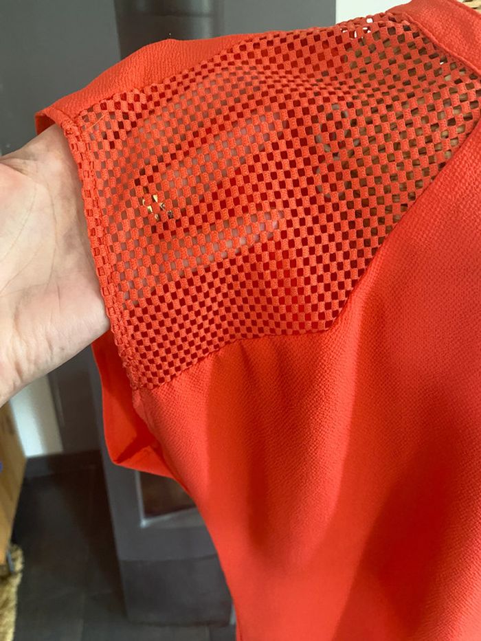 Tee shirt Molly Bracken manche courte corail coupe oversize taille M - photo numéro 4