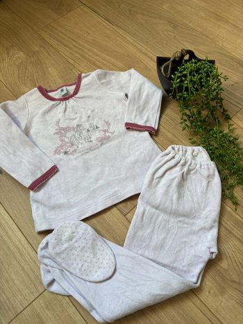 Pyjama 2 pièces avec pied petit bateau