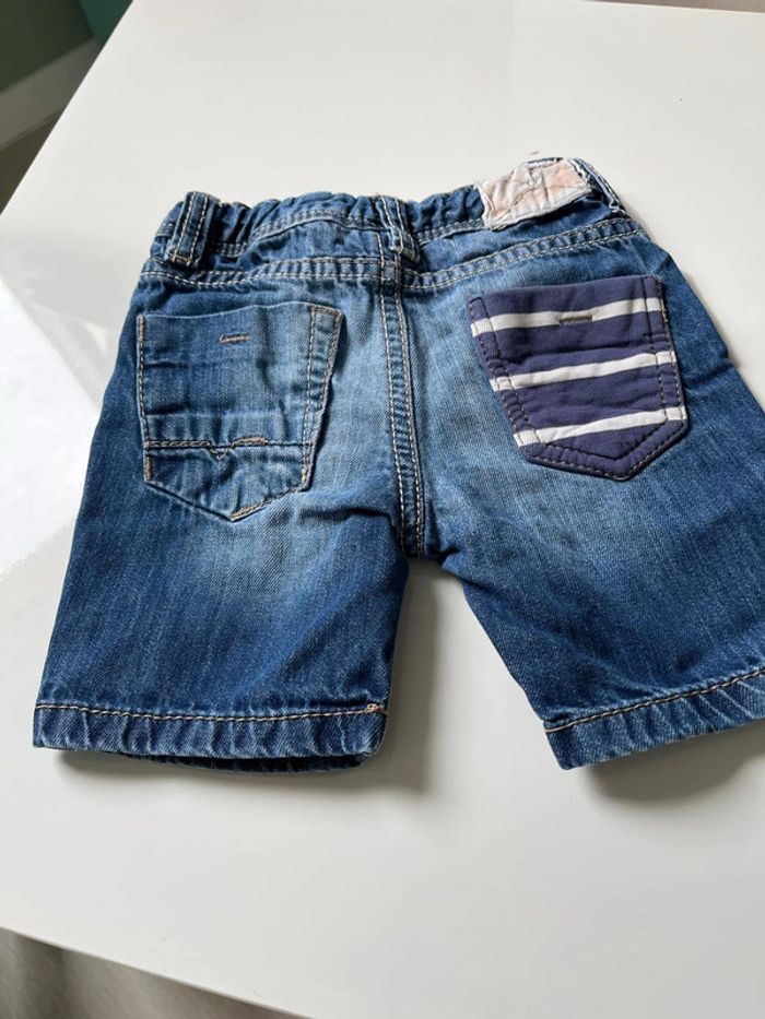 Short en jean garçon 24 mois tao - photo numéro 3