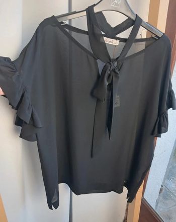 Rinascimento haut tee-shirt blouse noire T.50 neuve
