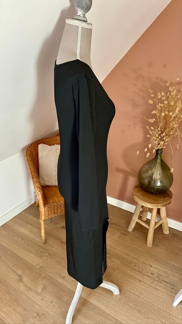 💜 Robe longue noir fendu Shein taille M 💜 - photo numéro 4