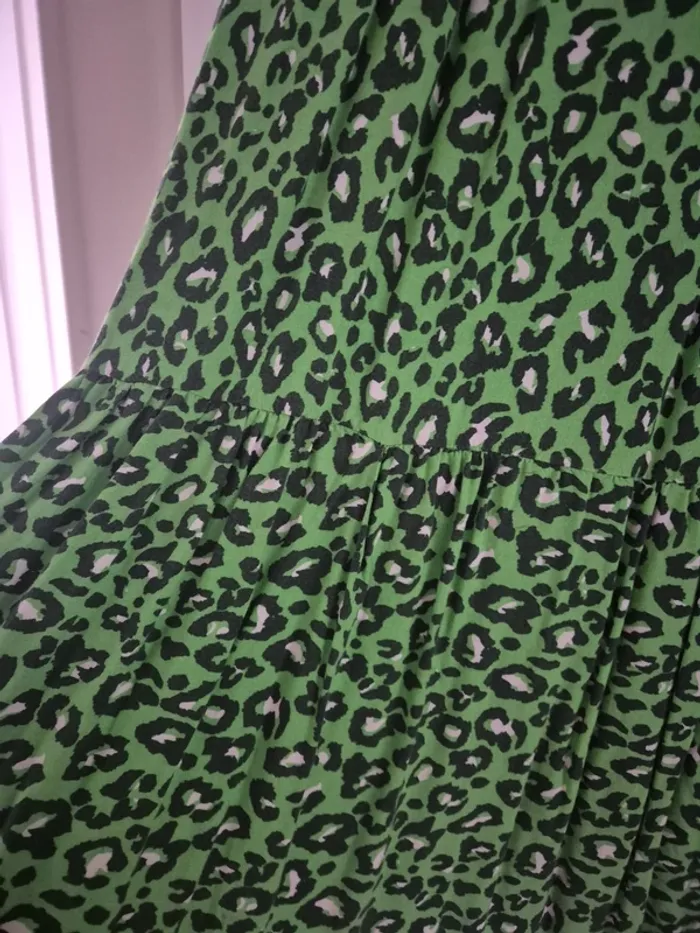 Robe verte leopard an'ge - photo numéro 2