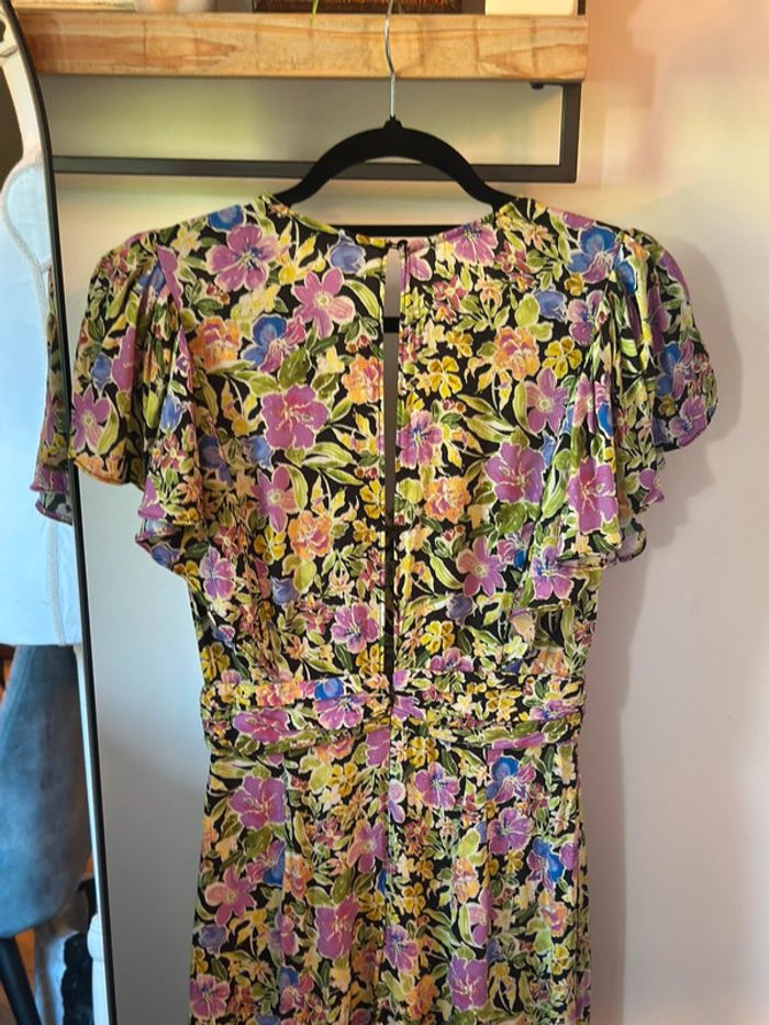 Combinaison large imprimé fleuri Zara taille XS - photo numéro 6
