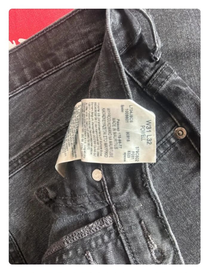 Jeans Lee noir chiné taille 38 slim - photo numéro 6