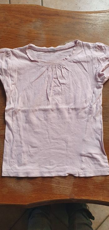 Tee shirt rose pâle