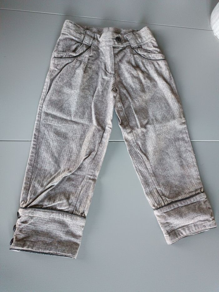 Pantalon gris Vertbaudet taille 10ans - photo numéro 5