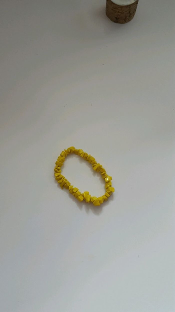 Bracelet bierre jaune - photo numéro 2