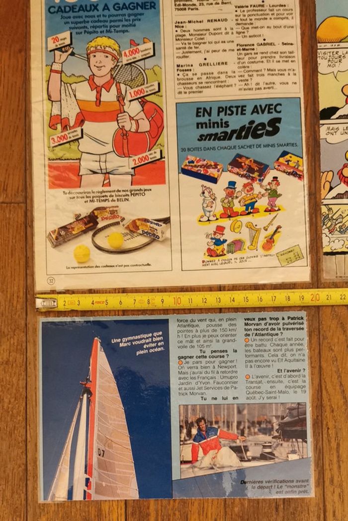 Lot anciennes publicités plastifiées vélo cross bmx vintage - photo numéro 4