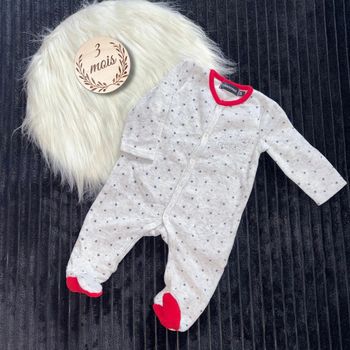 Pyjama velours Noël 3 mois