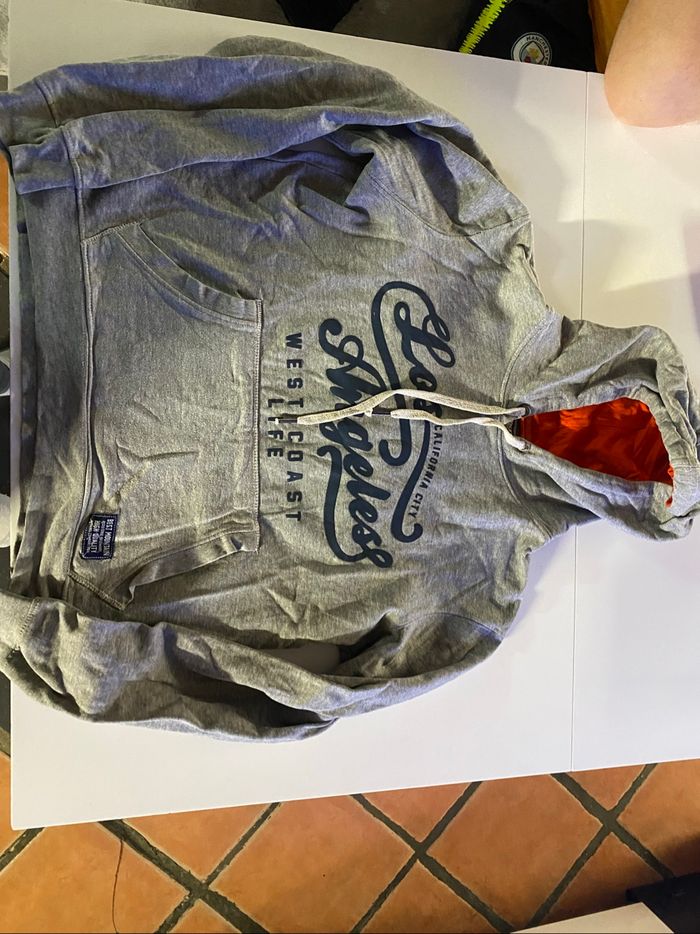 Sweat à capuche homme gris best montain taille M