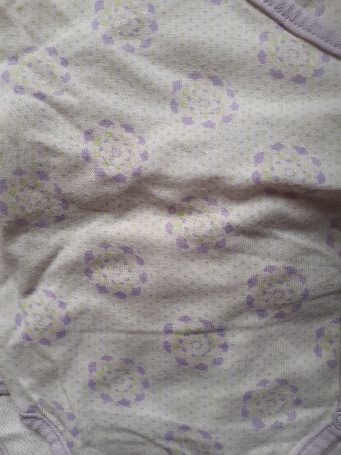 Lot de 2 bodys jaune et lilas - photo numéro 4