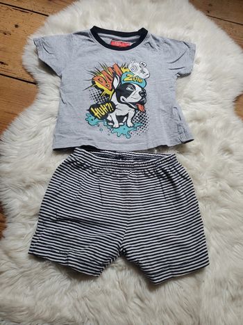 Ensemble short tee-shirt MC 24mois