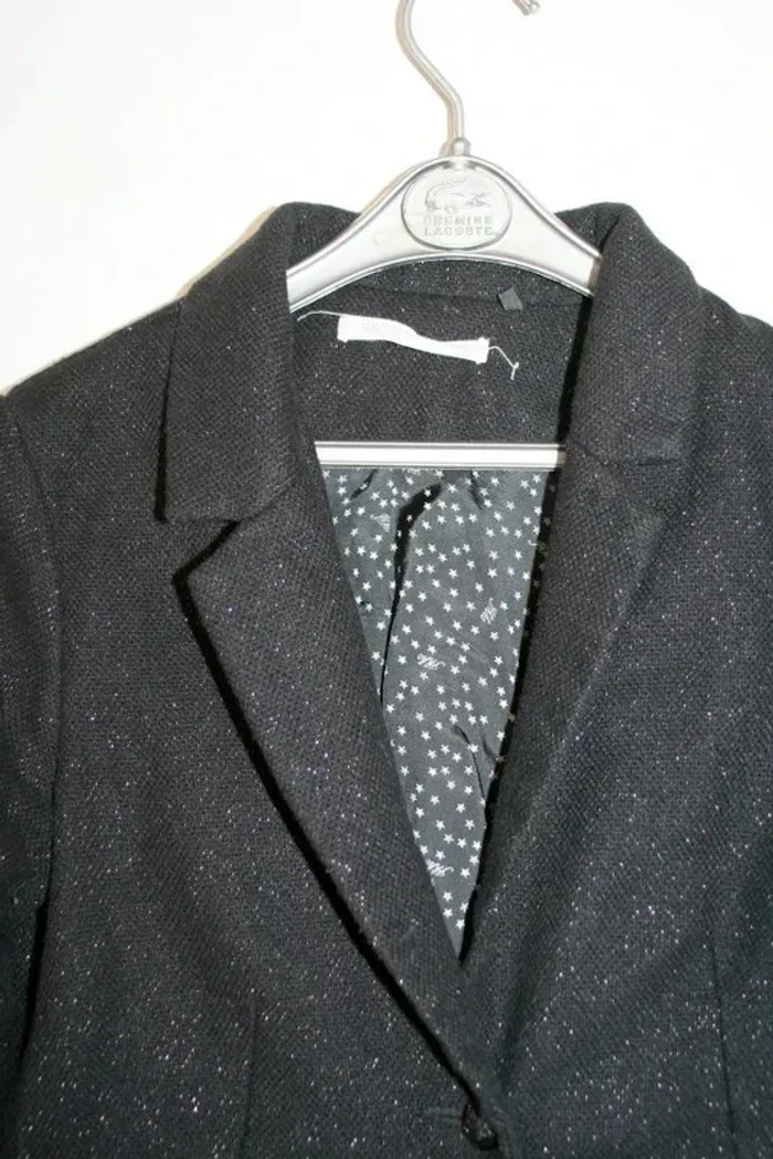 Veste noire pailleté marque Ikks, taille S (correspond à un 12 ans) - photo numéro 3