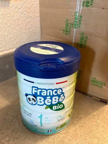 Lot 3 boîtes de lait infantile France bébé bio premier âge 