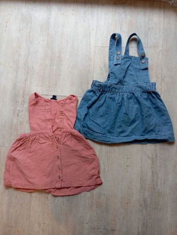 Lot 6 robes/salopettes/combinaisons 18 mois
