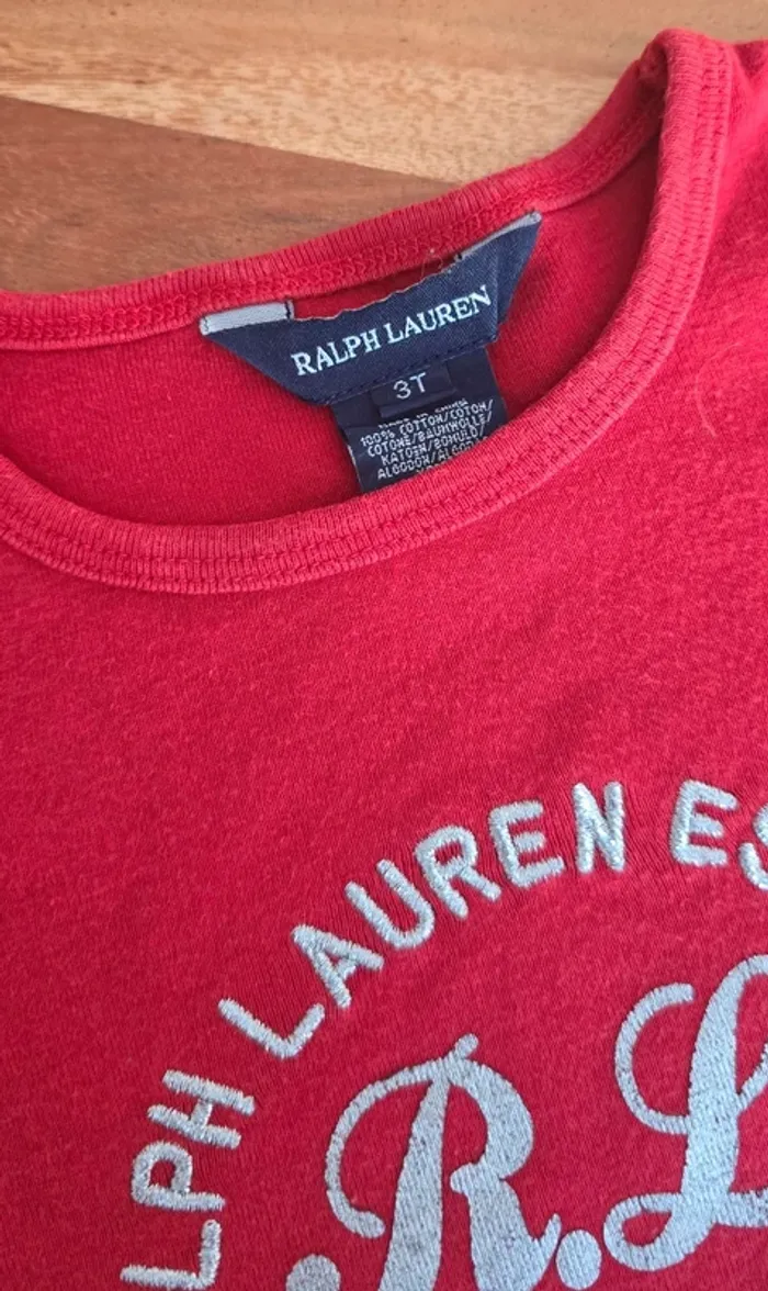 Tee-shirt Ralph Lauren Taille 3 ans - photo numéro 3