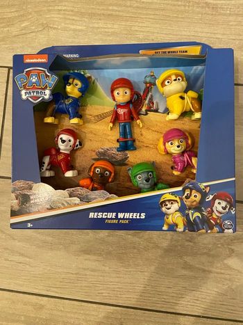 Pack 7 Figurines Paw Patrol Rescue wheels