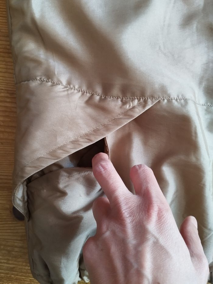 Gilet sans manches vintage beige satiné - T. 46/48 - TBE - photo numéro 9