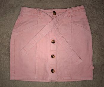 Jupe droite rose okaidi 10 ans