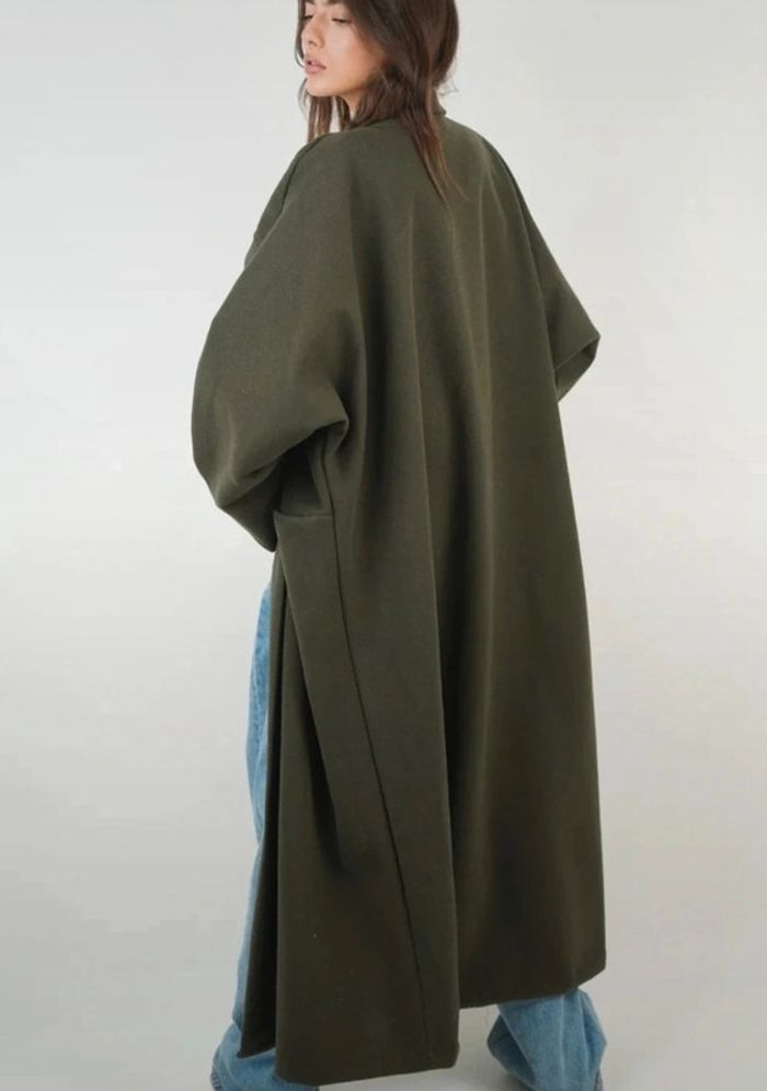 Manteau kaki oversize taille Unique - photo numéro 4