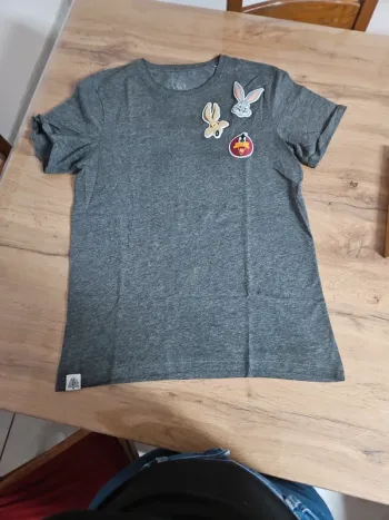 T-shirt gris homme looney tunes S