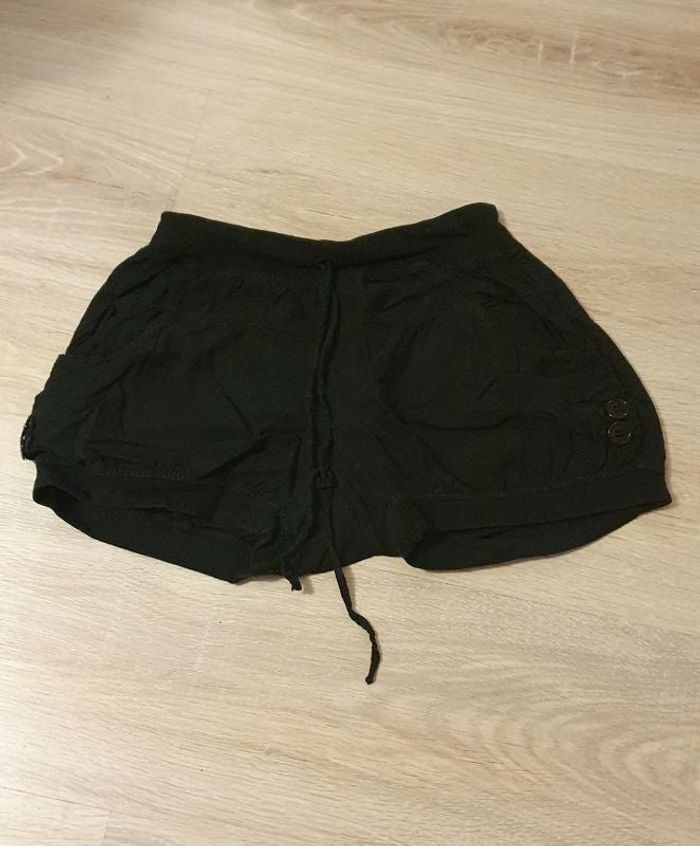 Mini short noir ample
