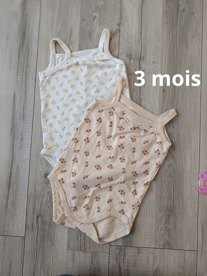 Bodies bretelles 3 mois