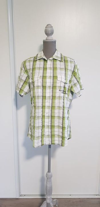 Chemise à carreaux manches courtes