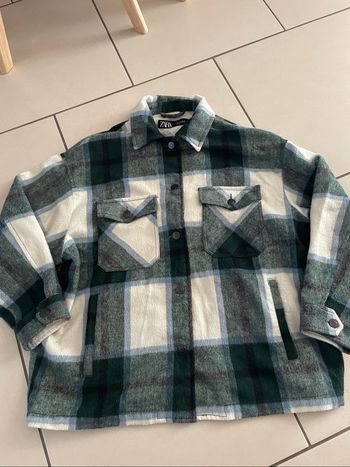 Veste a carreaux zara