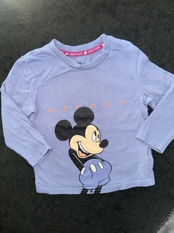 T-shirt  manche longue mickey