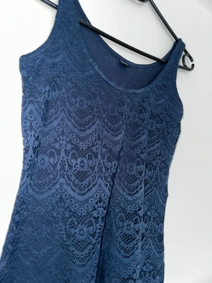 Débardeur bleu marine dentelle – Pimkie – T.S – Bon état - photo numéro 2