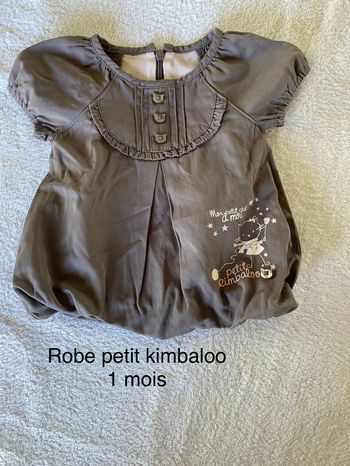 Robe petit kimbaloo 1 mois