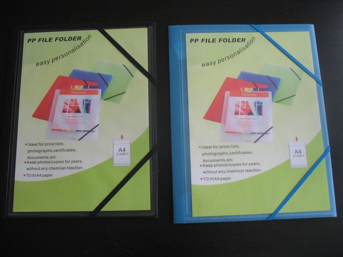 LOT DE 2 CHEMISES A RABATS - PERSONNALISABLE - A4 21 x 29.7 CM - NEUVE - n°43